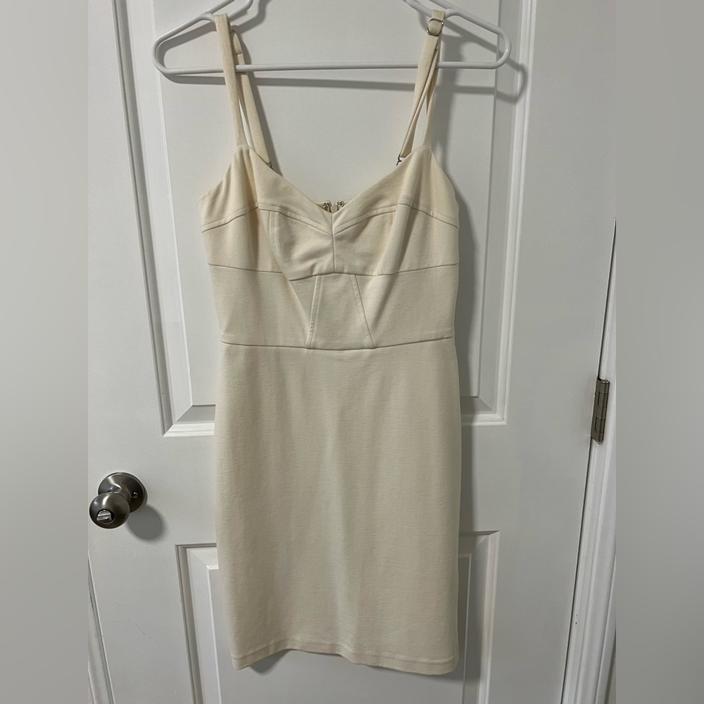 Amanda Uprichard cream mini dress